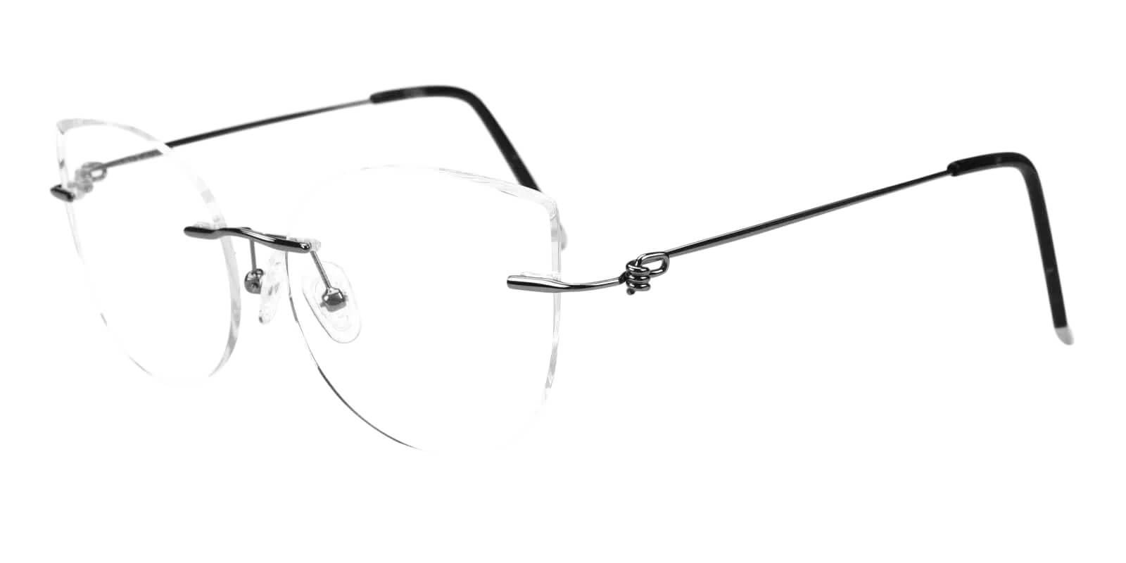 Karma Gun Metal Eyeglasses , Fashion , NosePads Frames from ABBE Glasses