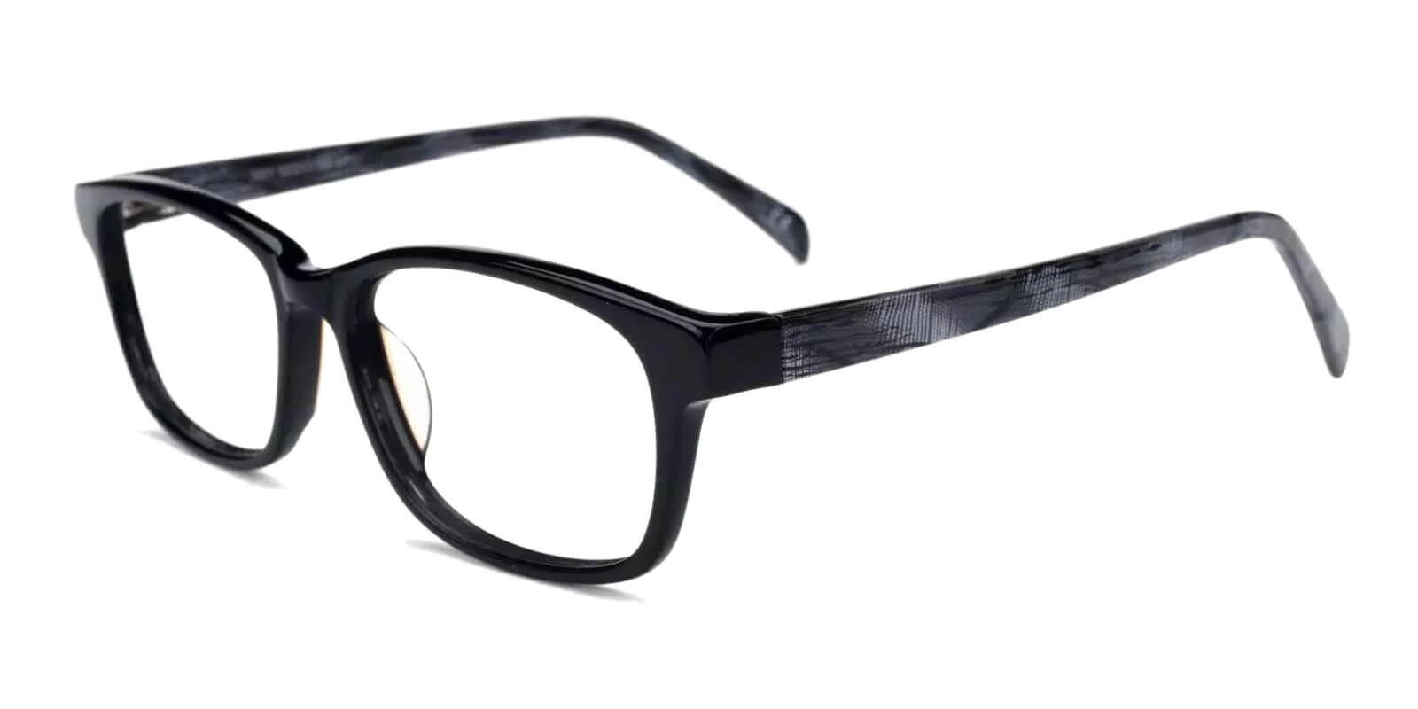 Emmi Black Acetate Eyeglasses , Fashion , UniversalBridgeFit Frames from ABBE Glasses