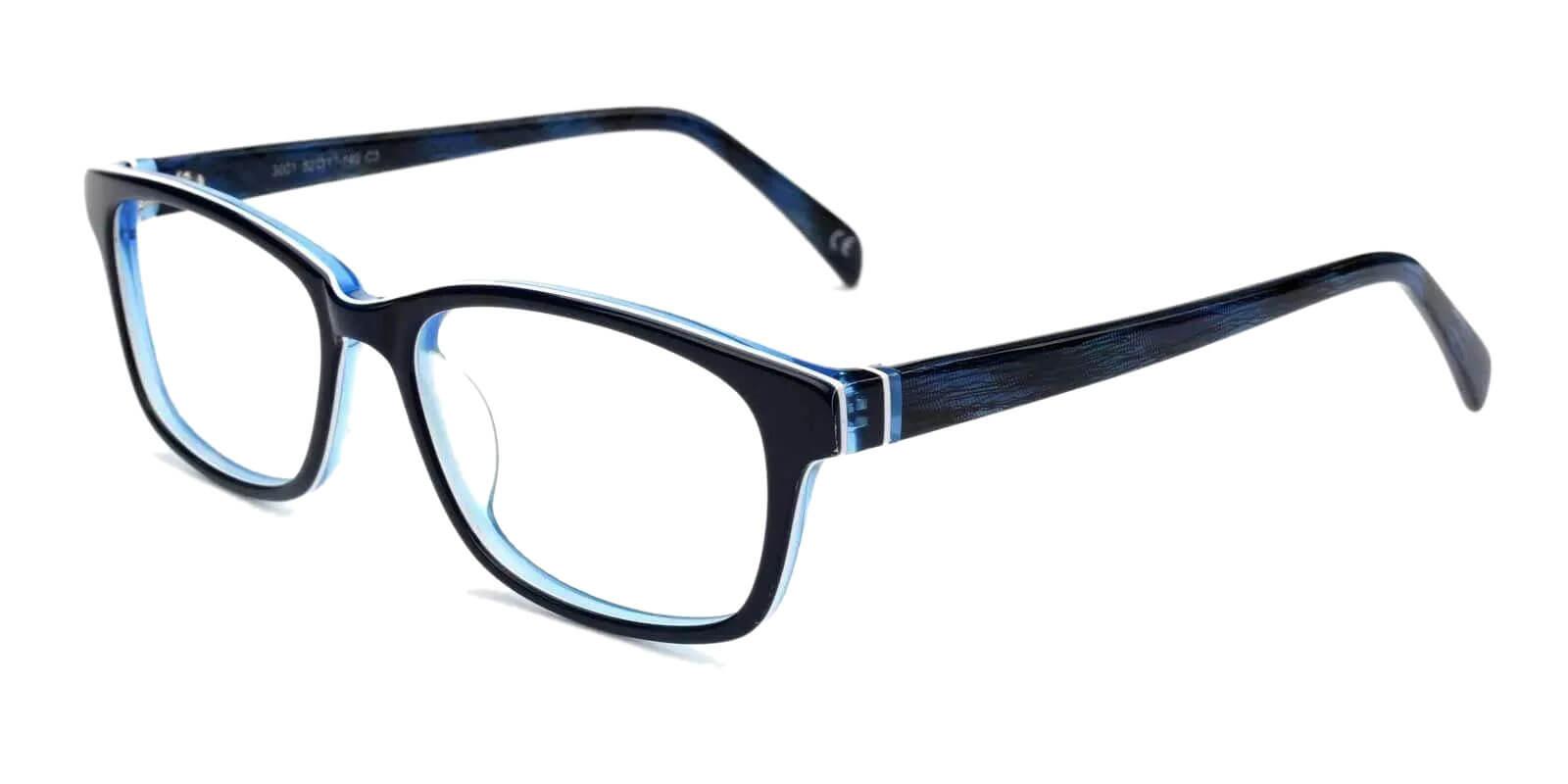 Emmi Blue Acetate Eyeglasses , Fashion , UniversalBridgeFit Frames from ABBE Glasses