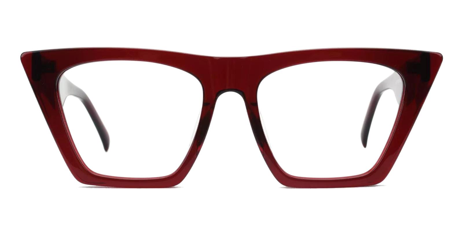 Haley Red Acetate Eyeglasses , Fashion , UniversalBridgeFit Frames from ABBE Glasses