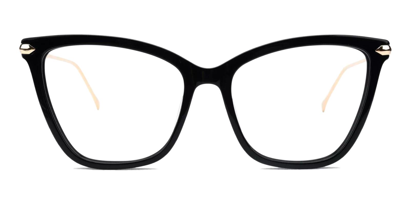 Gosse Black Acetate , Metal Eyeglasses , Fashion , UniversalBridgeFit Frames from ABBE Glasses