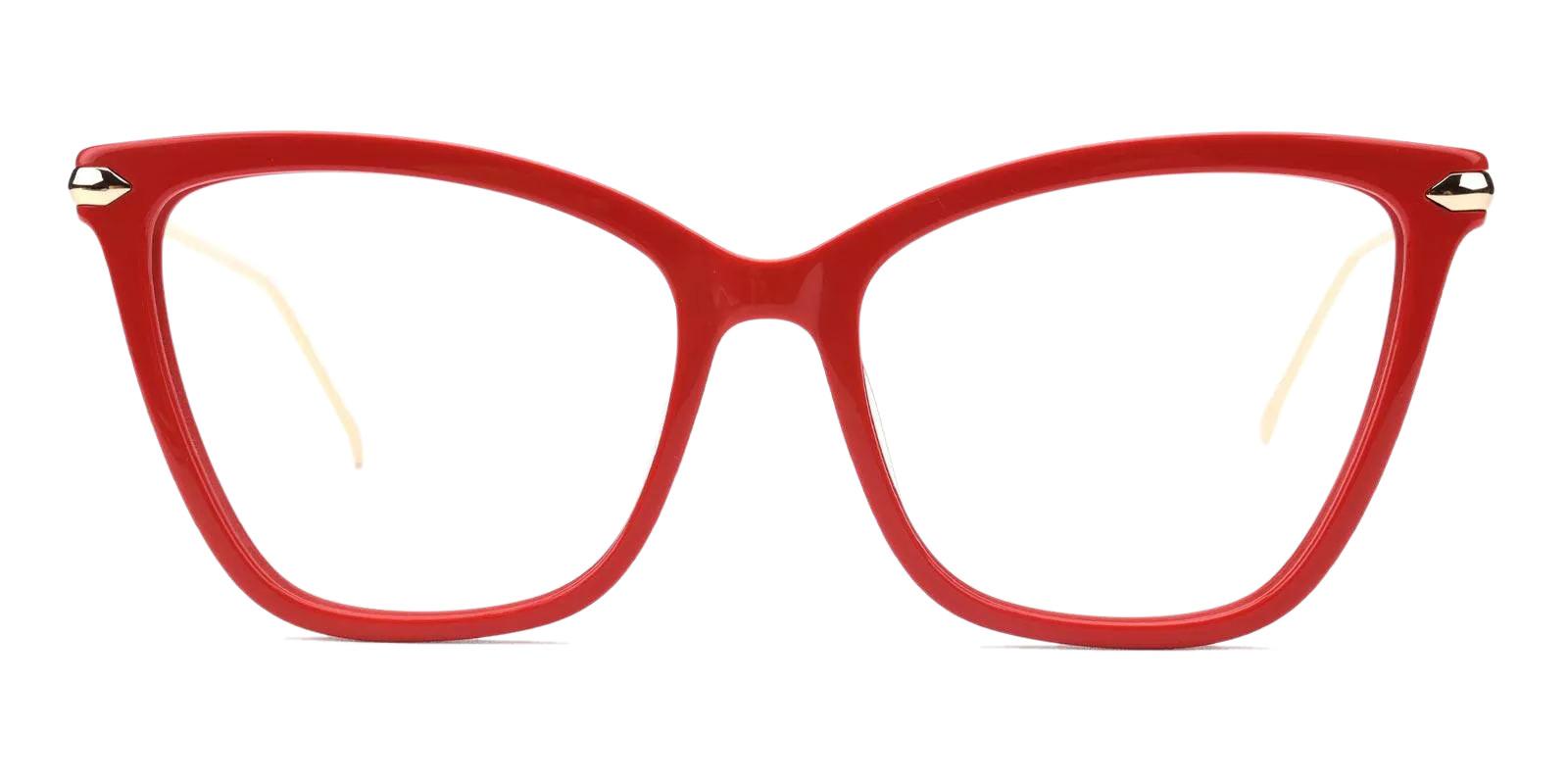 Gosse Red Acetate , Metal Eyeglasses , Fashion , UniversalBridgeFit Frames from ABBE Glasses