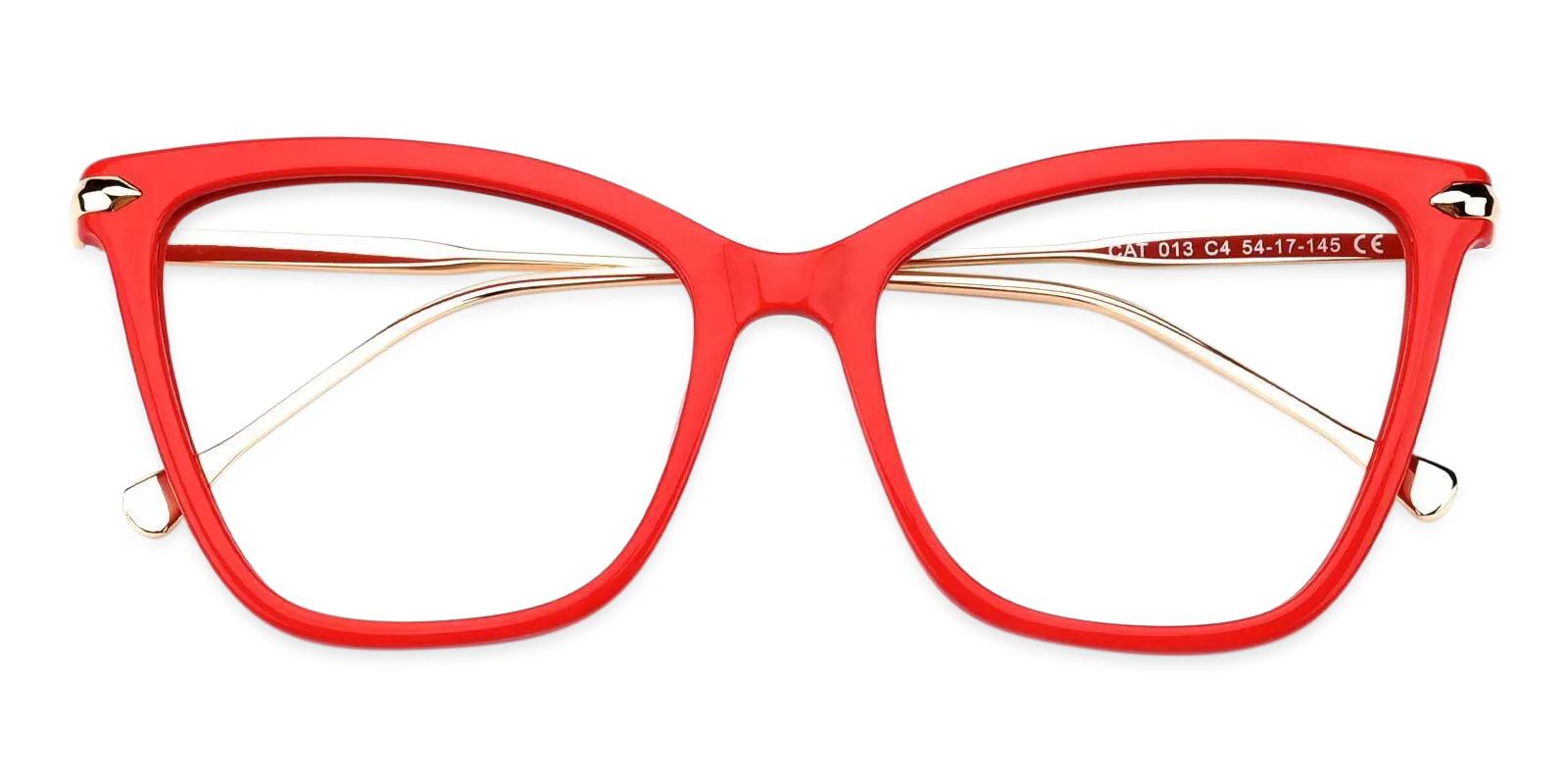 Gosse Red Acetate , Metal Eyeglasses , Fashion , UniversalBridgeFit Frames from ABBE Glasses