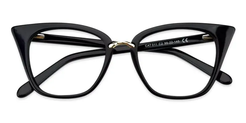 Damara Black  Frames from ABBE Glasses