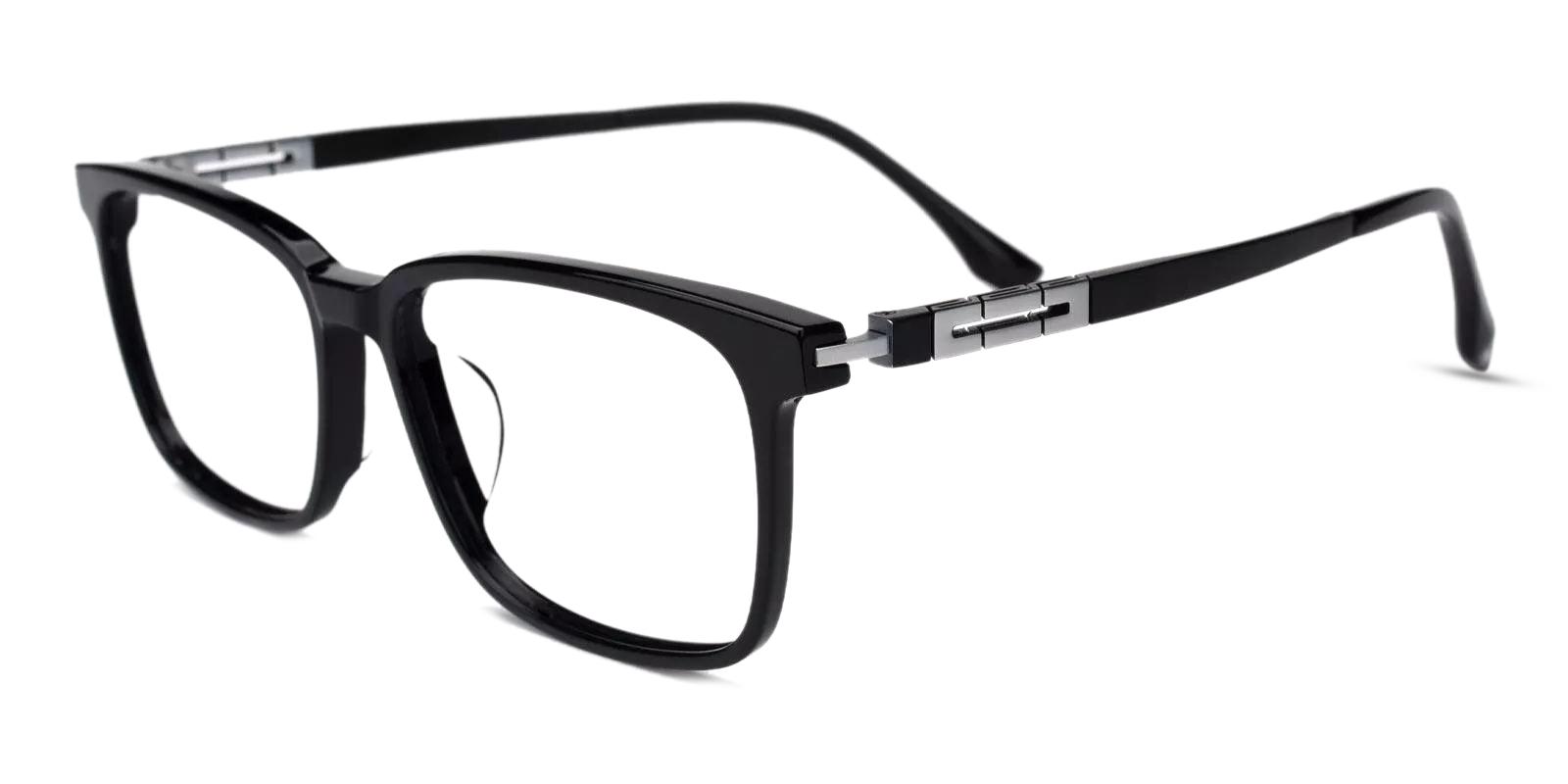 Unique Black Combination Eyeglasses , Fashion , SpringHinges , UniversalBridgeFit Frames from ABBE Glasses