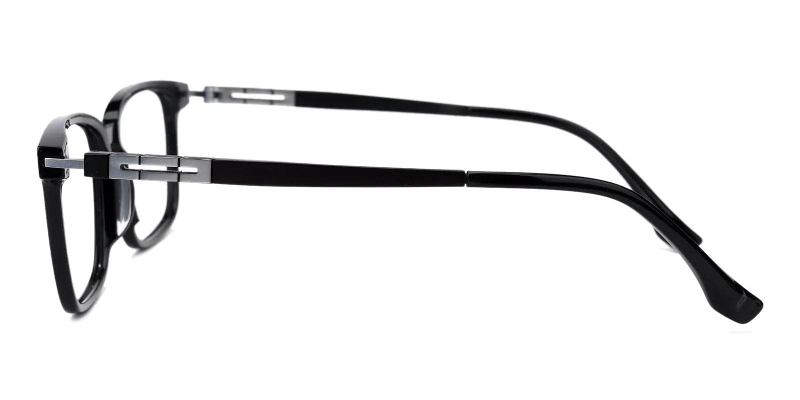 Unique Black Combination Eyeglasses , Fashion , SpringHinges , UniversalBridgeFit Frames from ABBE Glasses