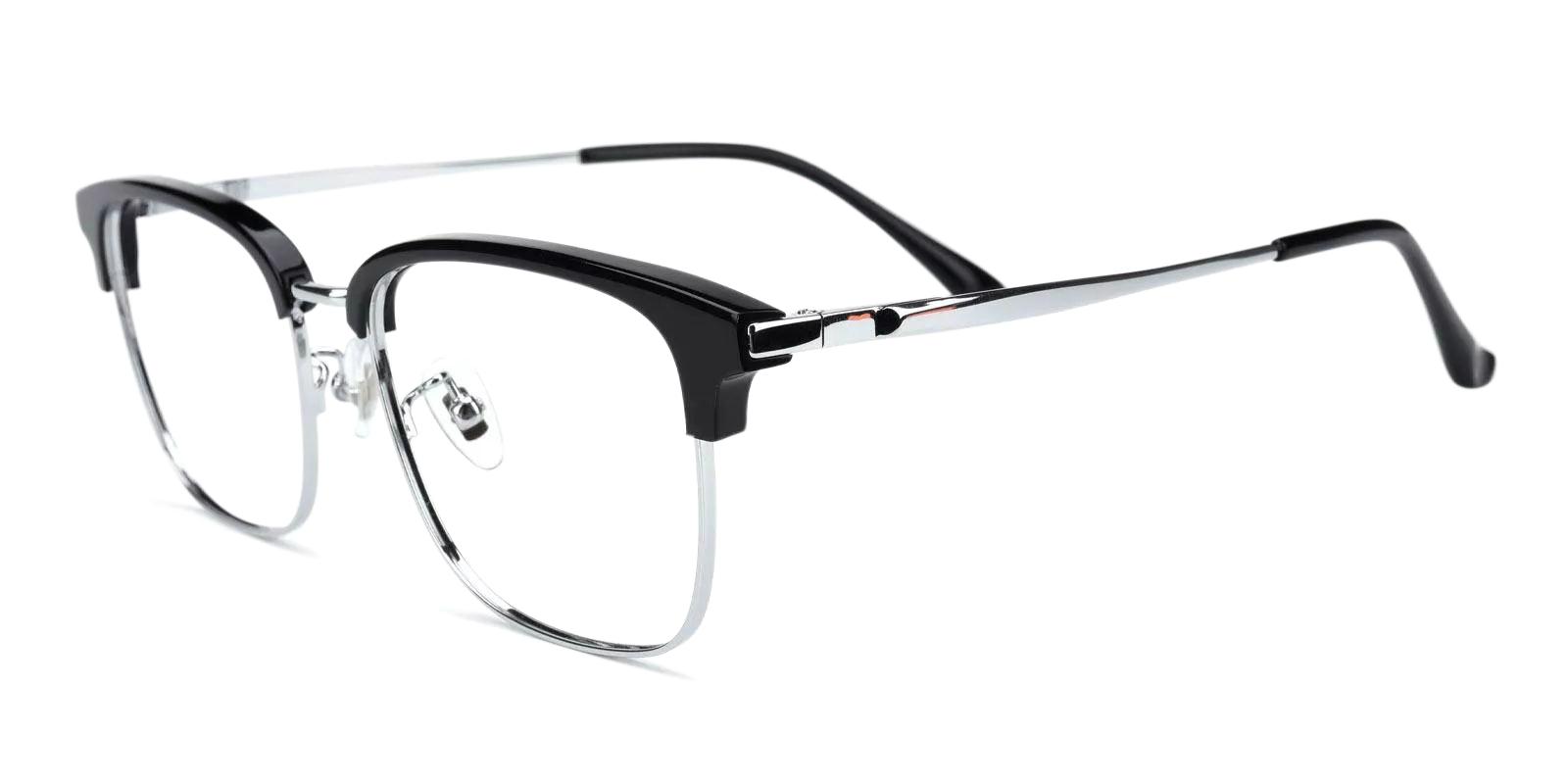 Kenneth Silver Combination Eyeglasses , Fashion , NosePads , SpringHinges Frames from ABBE Glasses