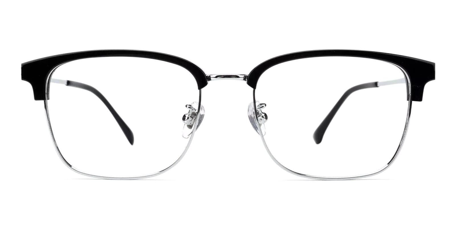 Kenneth Silver Combination Eyeglasses , Fashion , NosePads , SpringHinges Frames from ABBE Glasses