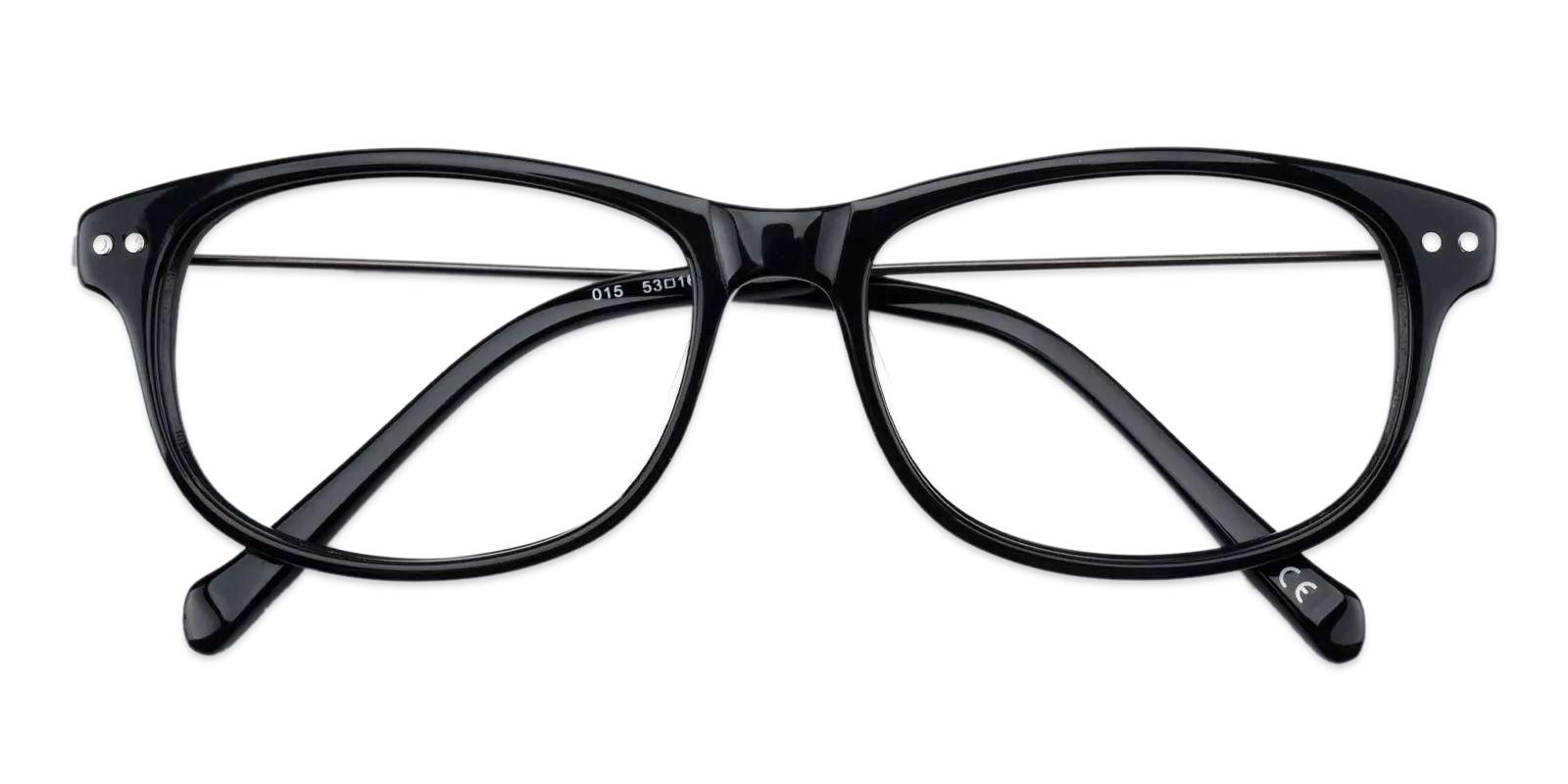 Corey Black Combination Eyeglasses , Fashion , UniversalBridgeFit Frames from ABBE Glasses