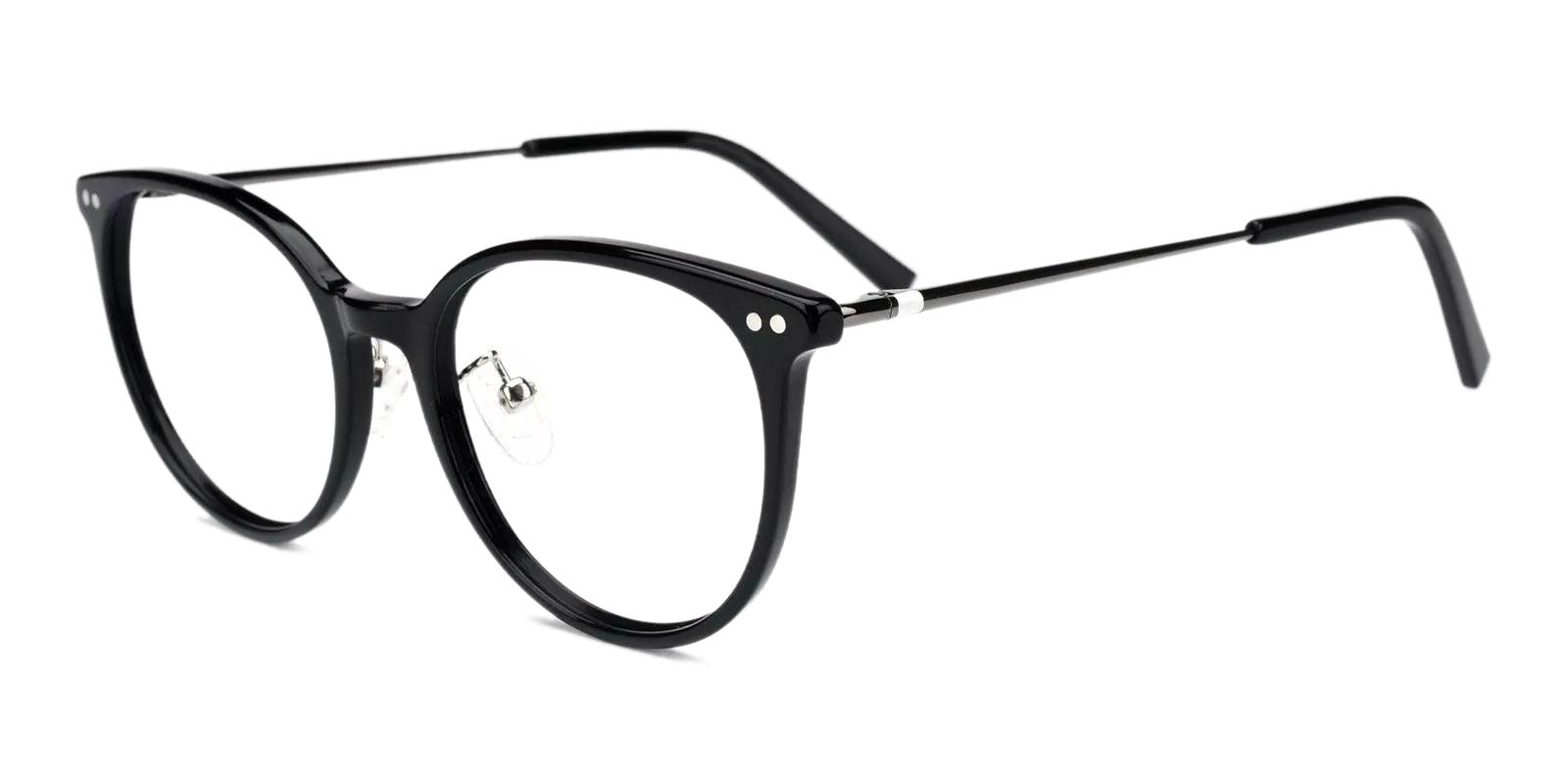 Lenny Black Combination Eyeglasses , Fashion , NosePads Frames from ABBE Glasses
