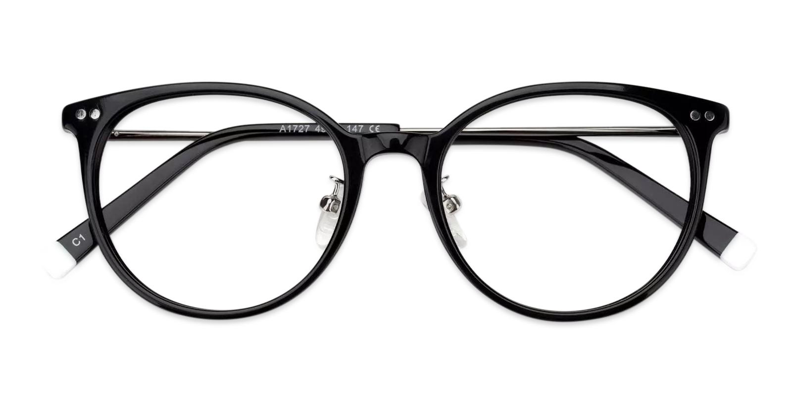 Lenny Black Combination Eyeglasses , Fashion , NosePads Frames from ABBE Glasses