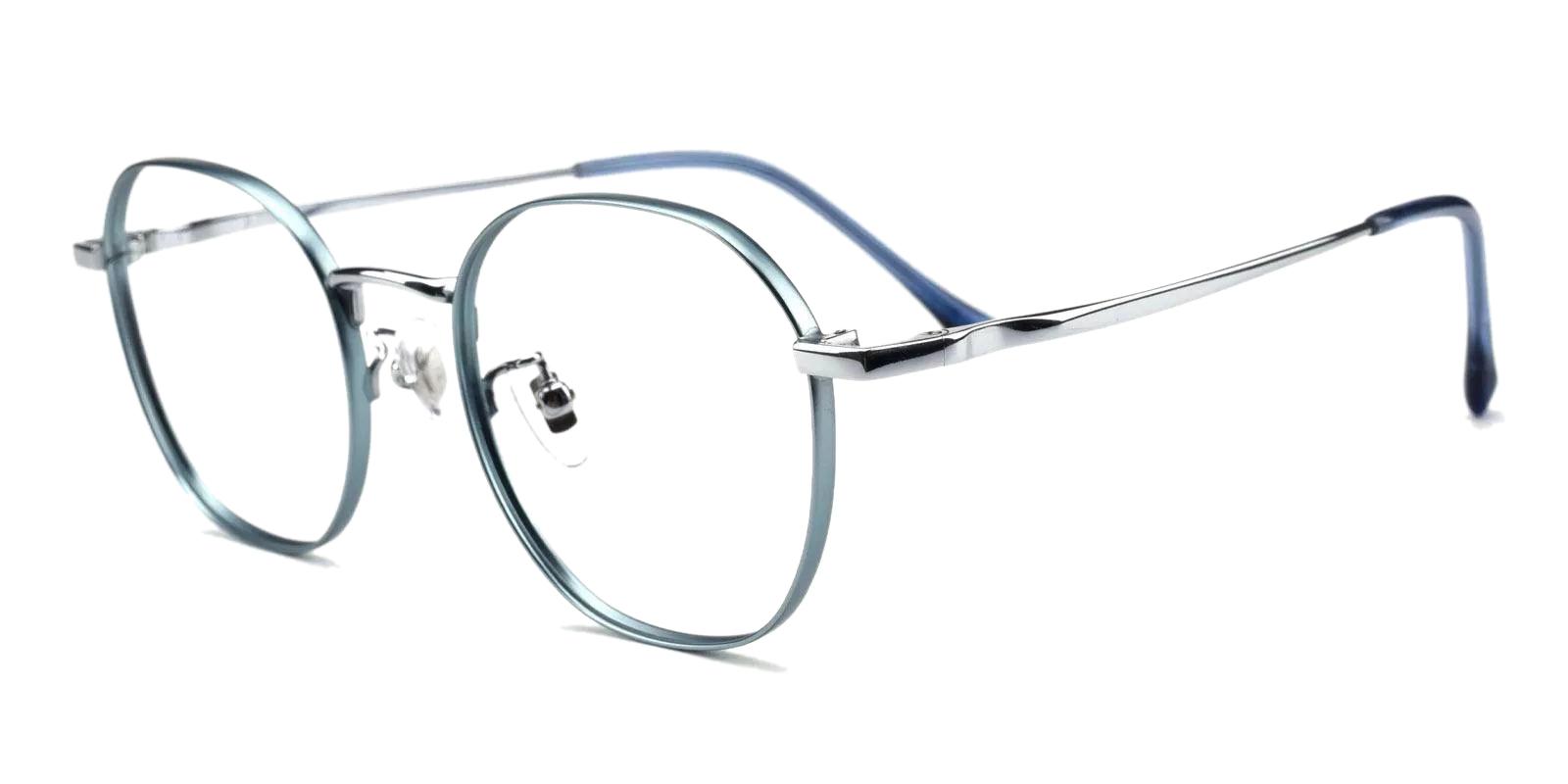Community Blue Metal Eyeglasses , Fashion , NosePads Frames from ABBE Glasses