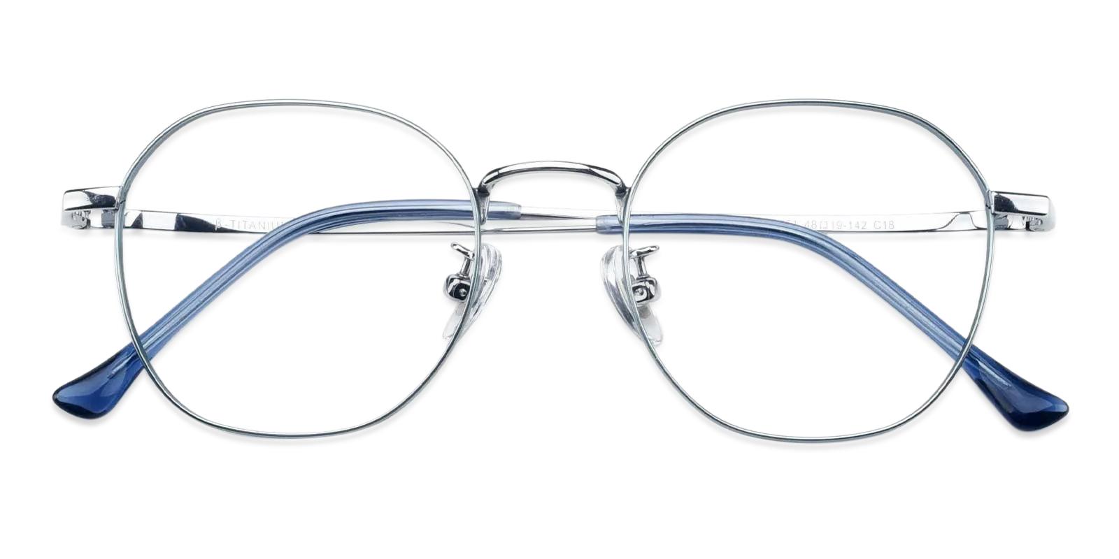 Community Blue Metal Eyeglasses , Fashion , NosePads Frames from ABBE Glasses