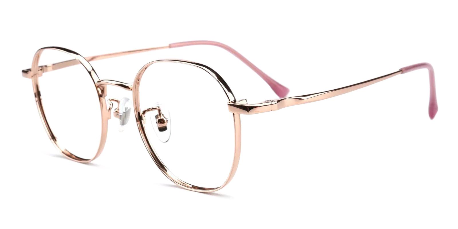 Community Pink Metal Eyeglasses , Fashion , NosePads Frames from ABBE Glasses