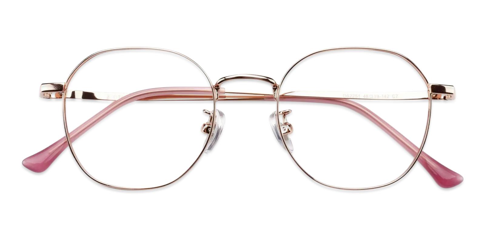 Community Pink Metal Eyeglasses , Fashion , NosePads Frames from ABBE Glasses