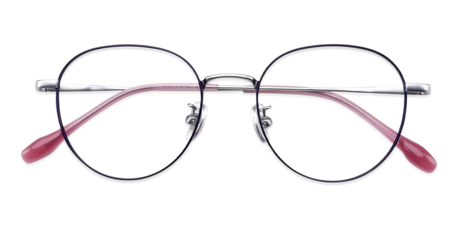 Randy Purple Metal Eyeglasses , Fashion , NosePads Frames from ABBE Glasses