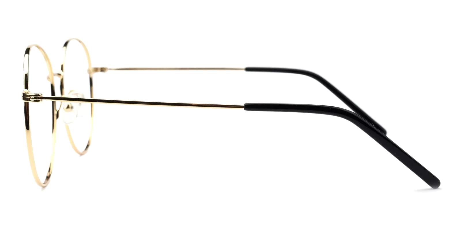 Usman Gold Metal Eyeglasses , Fashion , NosePads Frames from ABBE Glasses