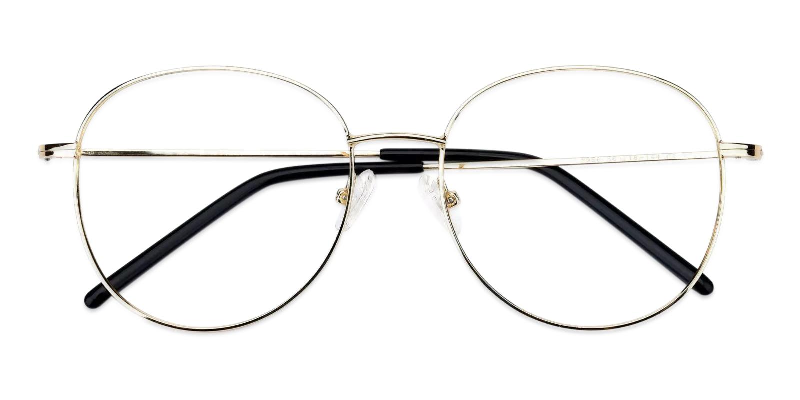 Usman Gold Metal Eyeglasses , Fashion , NosePads Frames from ABBE Glasses
