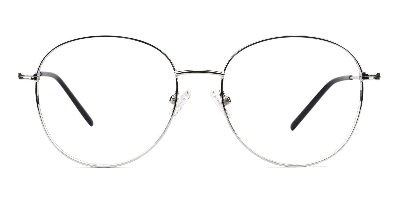 Usman Silver Metal Eyeglasses , Fashion , NosePads Frames from ABBE Glasses