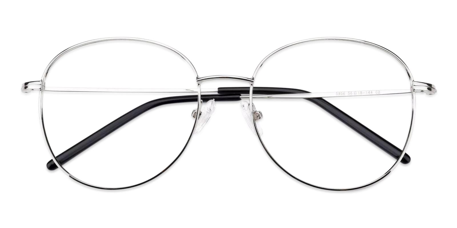Usman Silver Metal Eyeglasses , Fashion , NosePads Frames from ABBE Glasses
