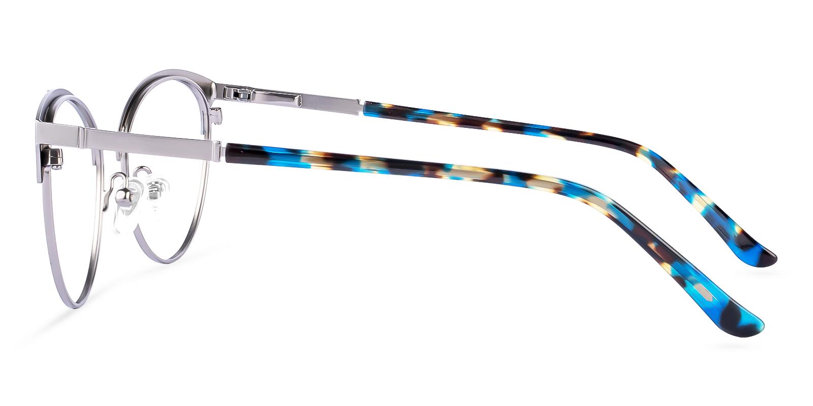 Huxley Blue Metal Eyeglasses , Fashion , SpringHinges , NosePads Frames from ABBE Glasses