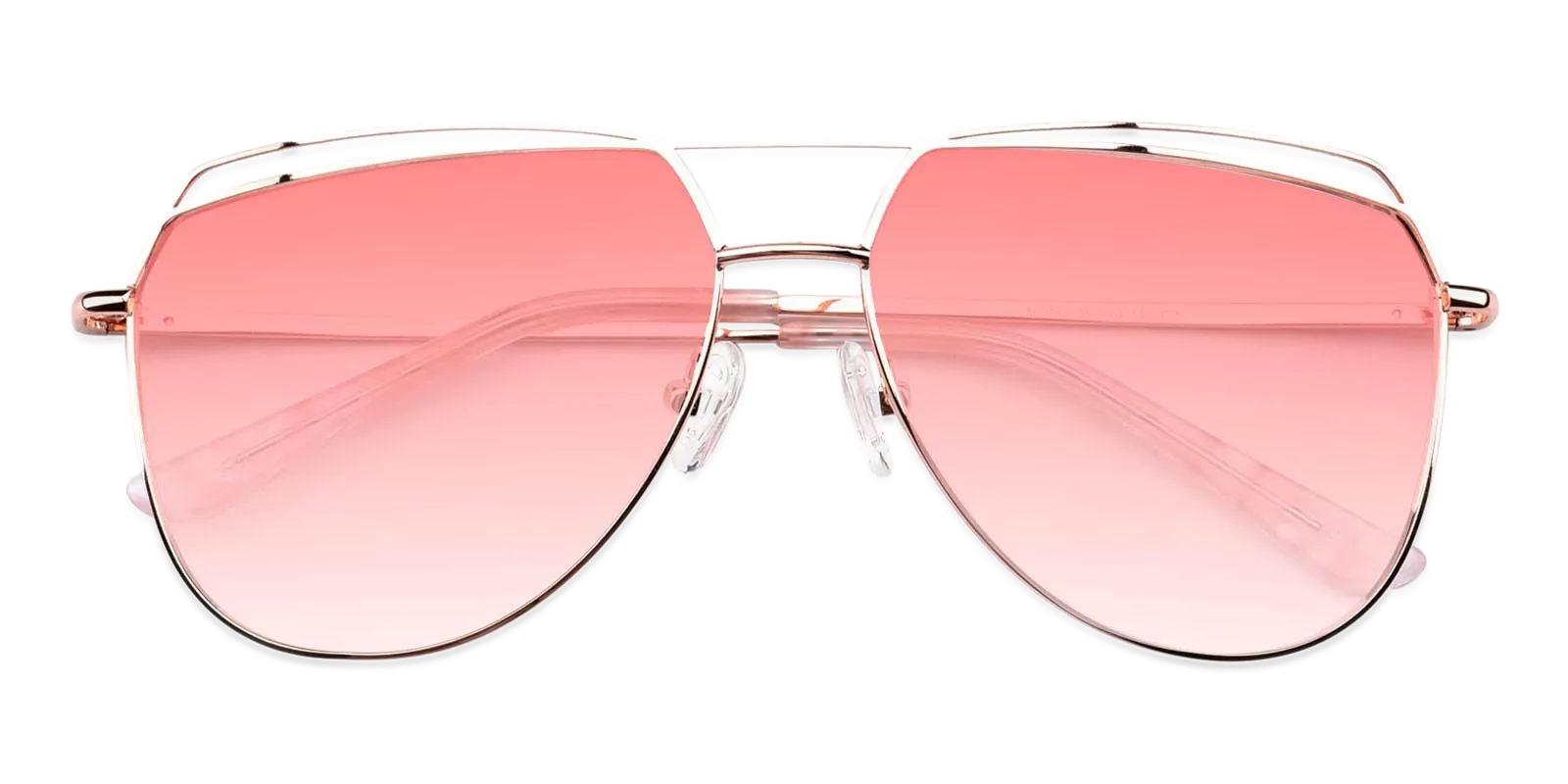 Satisfy Pink Metal NosePads , SpringHinges , Sunglasses Frames from ABBE Glasses