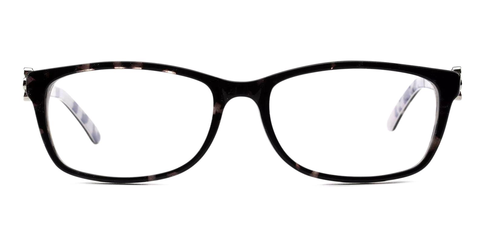 Rosa Black Acetate Eyeglasses , Fashion , UniversalBridgeFit Frames from ABBE Glasses