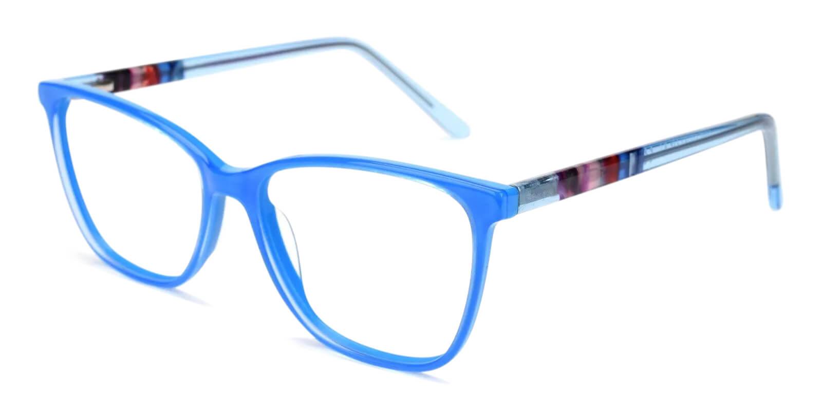 Mitchell Blue Acetate Eyeglasses , Fashion , SpringHinges , UniversalBridgeFit Frames from ABBE Glasses