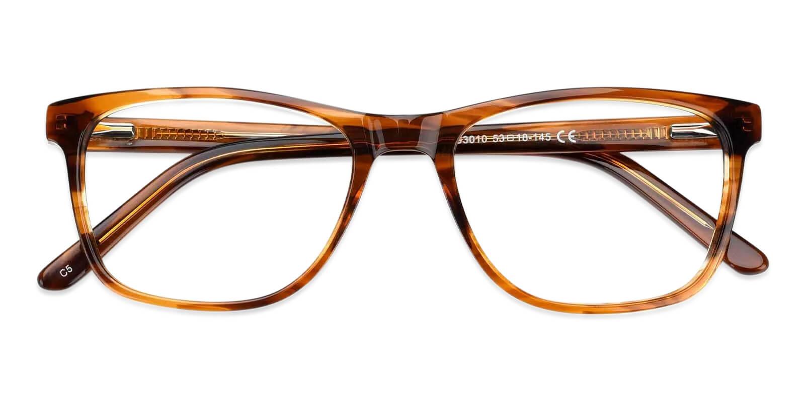 Esther Brown Acetate Eyeglasses , Fashion , SpringHinges , UniversalBridgeFit Frames from ABBE Glasses