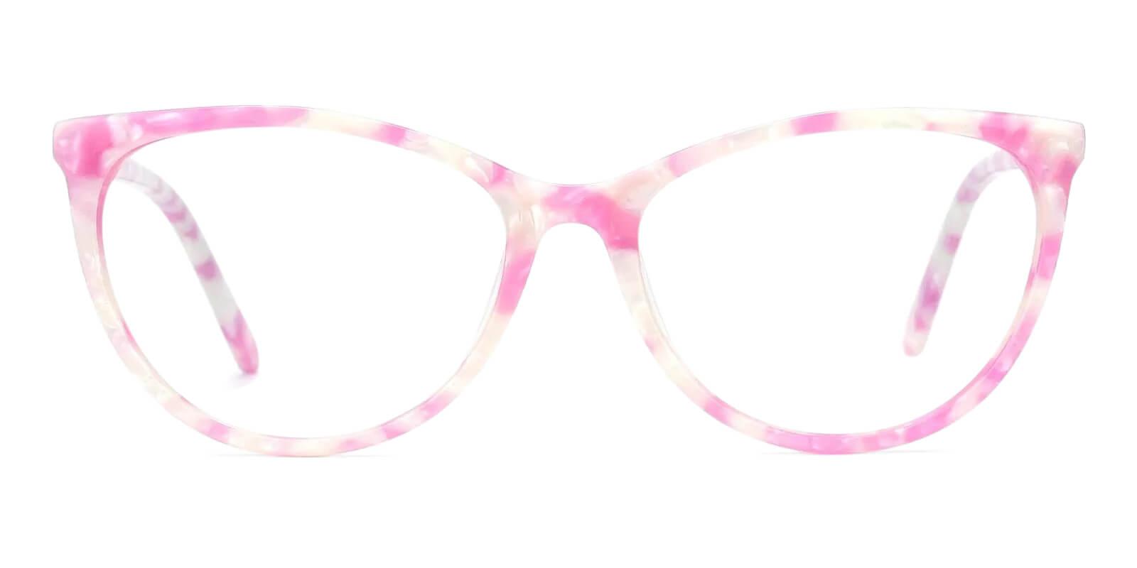 Lochlosa Pink Acetate Eyeglasses , Fashion , SpringHinges , UniversalBridgeFit Frames from ABBE Glasses