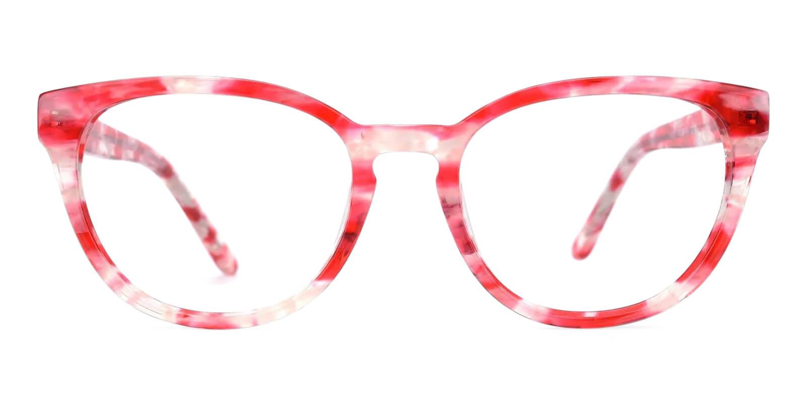 Quauetom Red Acetate Eyeglasses , Fashion , SpringHinges , UniversalBridgeFit Frames from ABBE Glasses