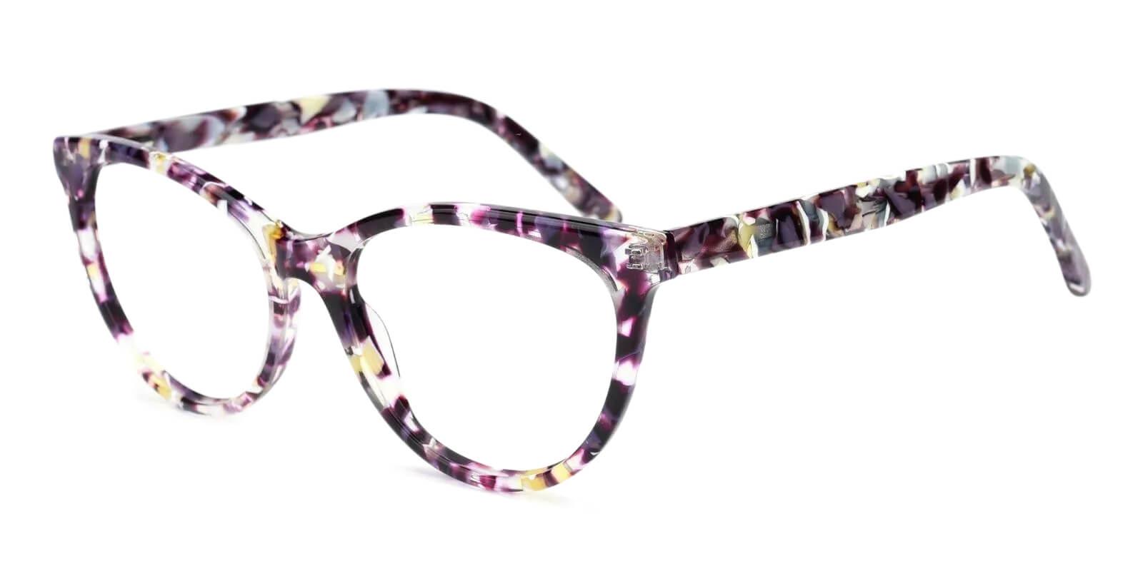 Kristin Purple Acetate Eyeglasses , Fashion , SpringHinges , UniversalBridgeFit Frames from ABBE Glasses