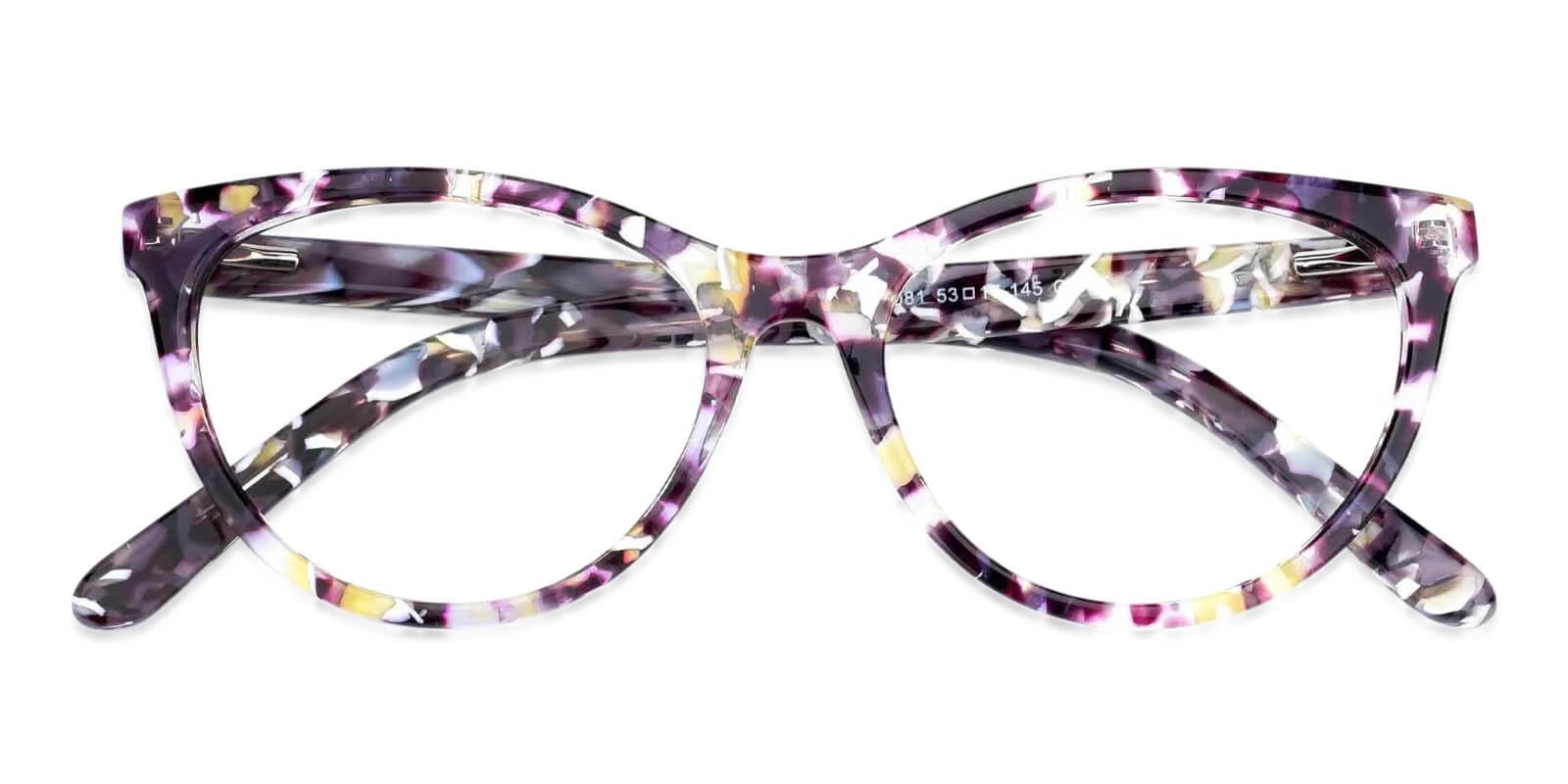 Kristin Purple Acetate Eyeglasses , Fashion , SpringHinges , UniversalBridgeFit Frames from ABBE Glasses