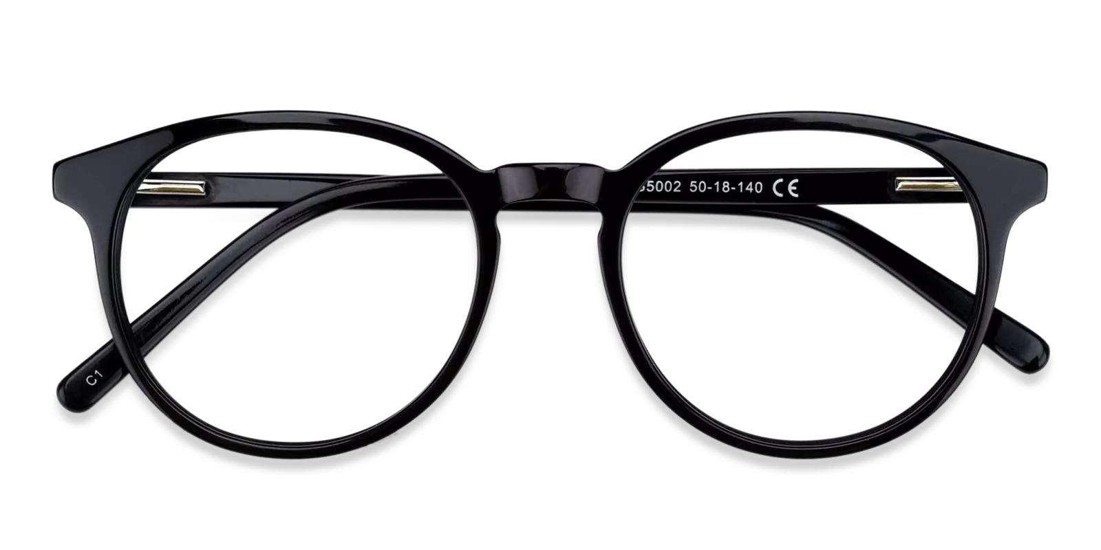 Tammy Black Acetate Eyeglasses , Fashion , SpringHinges , UniversalBridgeFit Frames from ABBE Glasses