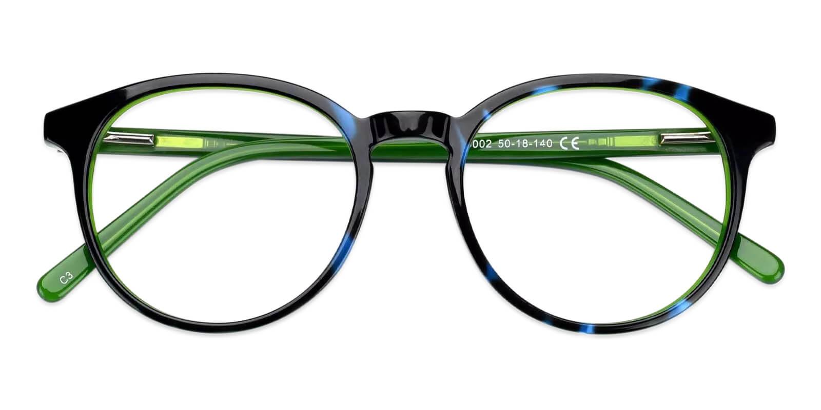 Tammy Green Acetate Eyeglasses , Fashion , SpringHinges , UniversalBridgeFit Frames from ABBE Glasses