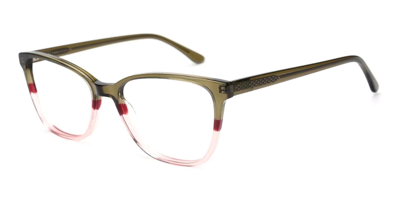 Rosemary Green Acetate Eyeglasses , Fashion , SpringHinges , UniversalBridgeFit Frames from ABBE Glasses