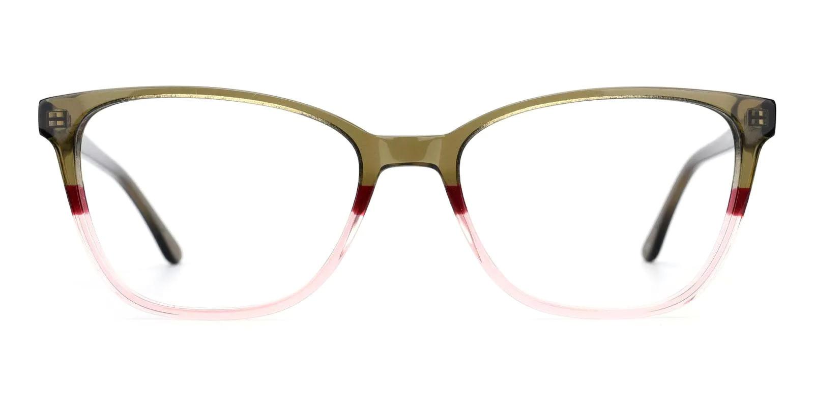 Rosemary Green Acetate Eyeglasses , Fashion , SpringHinges , UniversalBridgeFit Frames from ABBE Glasses