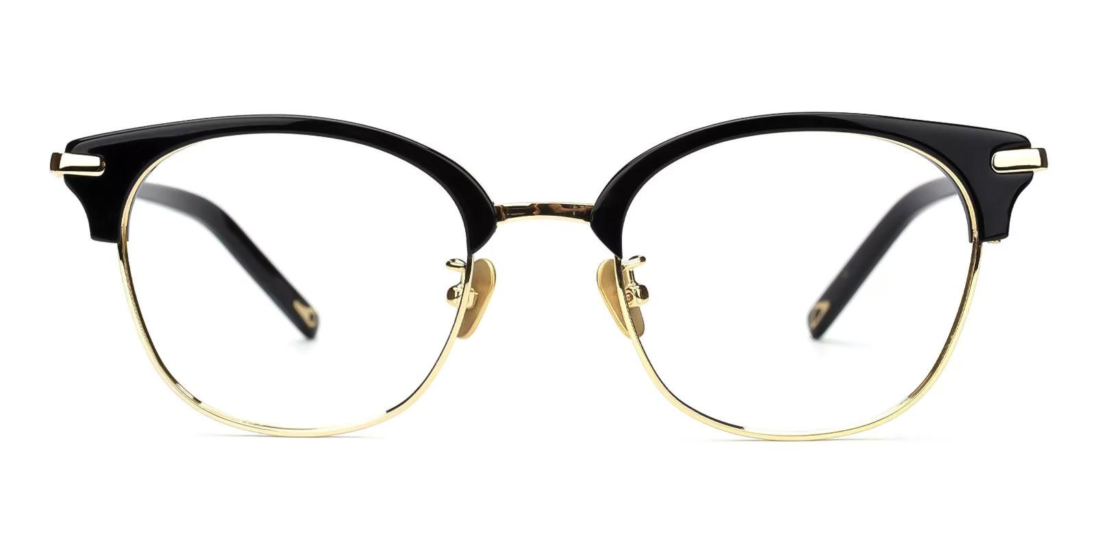Adonia Black Combination Eyeglasses , Fashion , NosePads Frames from ABBE Glasses