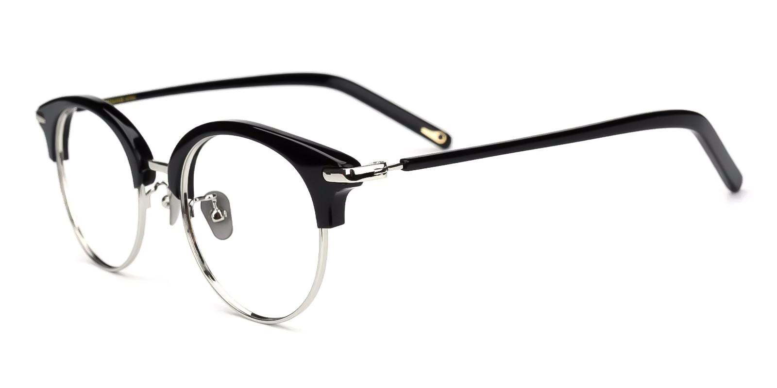 Yvonne Silver Combination Eyeglasses , Fashion , NosePads Frames from ABBE Glasses