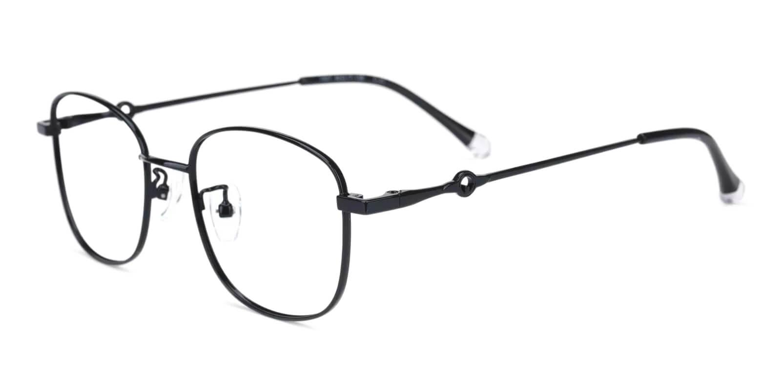 Defeny Black Metal Eyeglasses , Fashion , NosePads Frames from ABBE Glasses