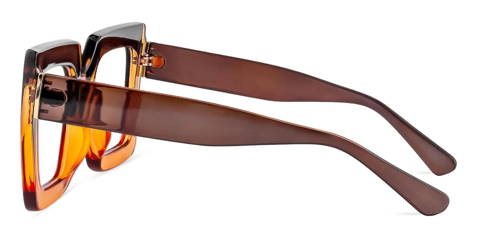 Morrison Orange Plastic Eyeglasses , Fashion , UniversalBridgeFit Frames from ABBE Glasses