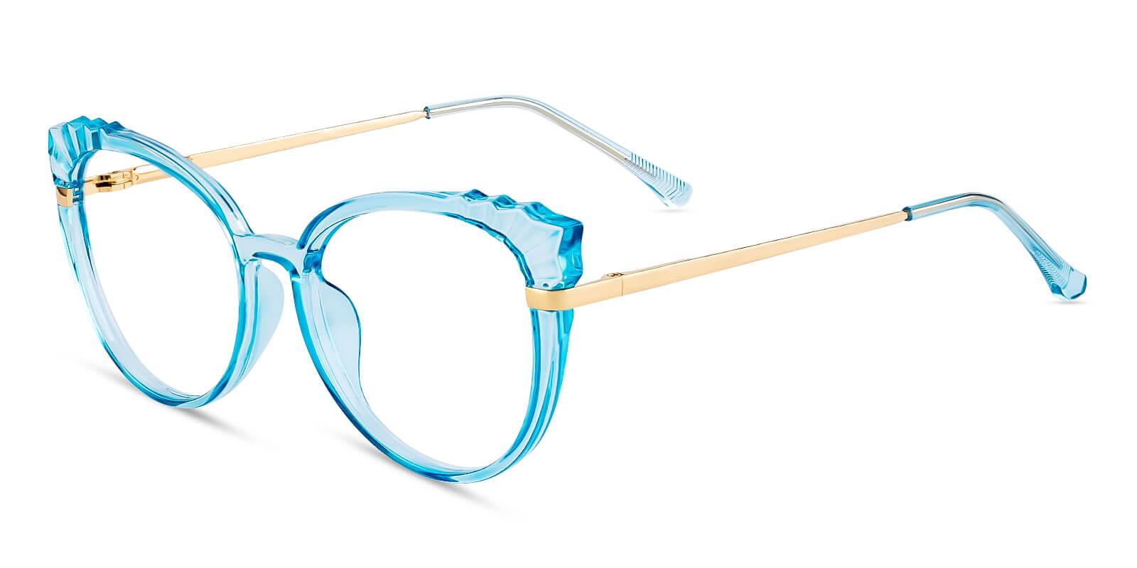 Iconic Blue Combination Eyeglasses , Fashion , SpringHinges , UniversalBridgeFit Frames from ABBE Glasses