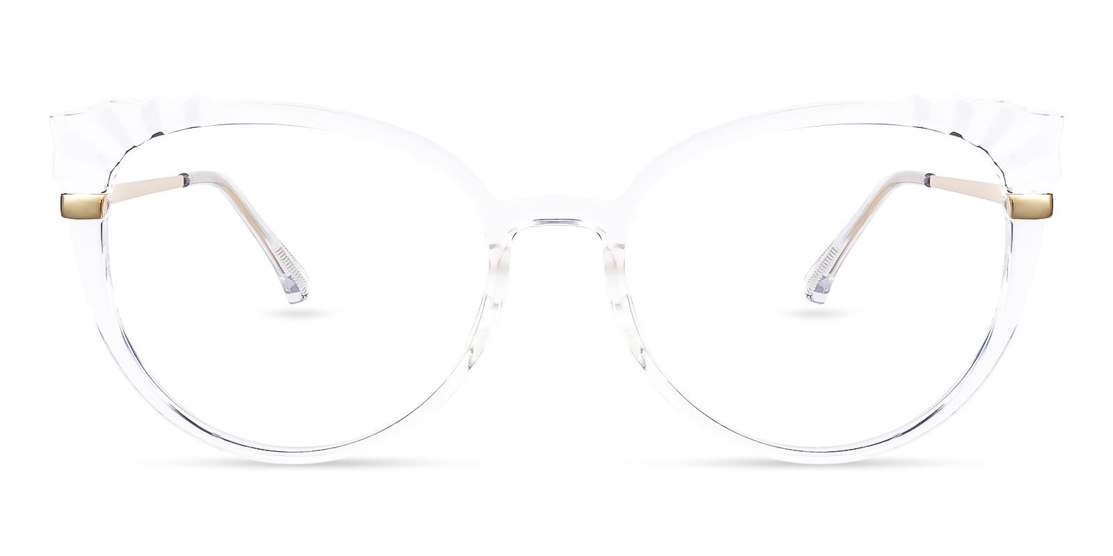 Iconic Fclear Combination Eyeglasses , Fashion , SpringHinges , UniversalBridgeFit Frames from ABBE Glasses