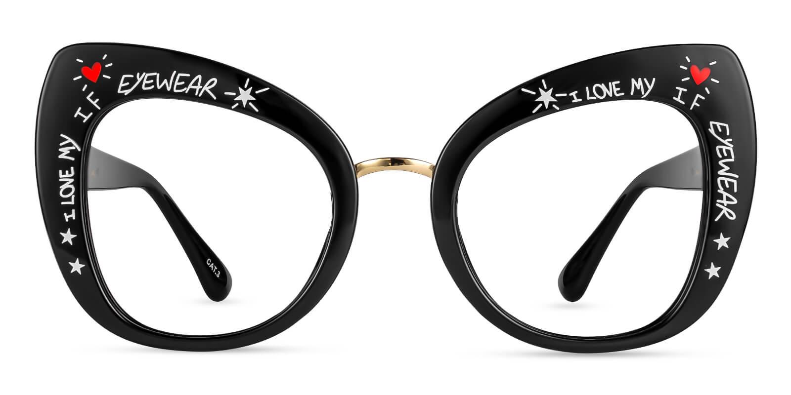 Dynamo Black Plastic Eyeglasses , Fashion , UniversalBridgeFit Frames from ABBE Glasses