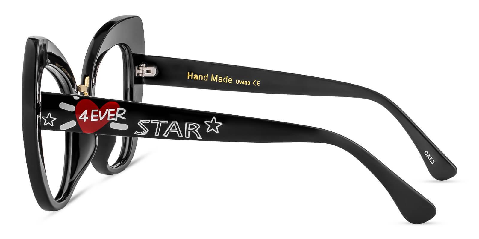 Dynamo Black Plastic Eyeglasses , Fashion , UniversalBridgeFit Frames from ABBE Glasses