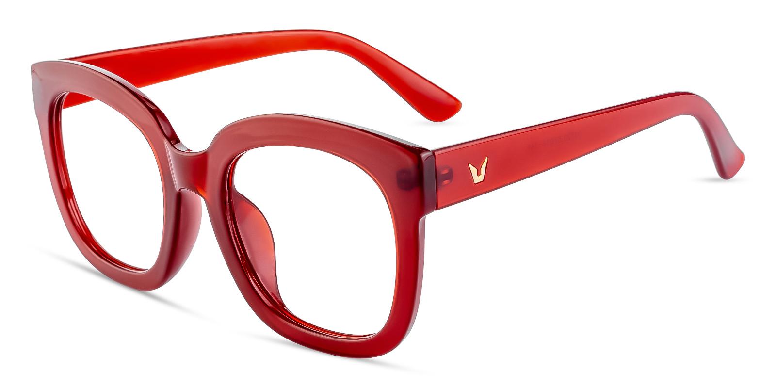 Gala Red Plastic Eyeglasses , Fashion , UniversalBridgeFit Frames from ABBE Glasses
