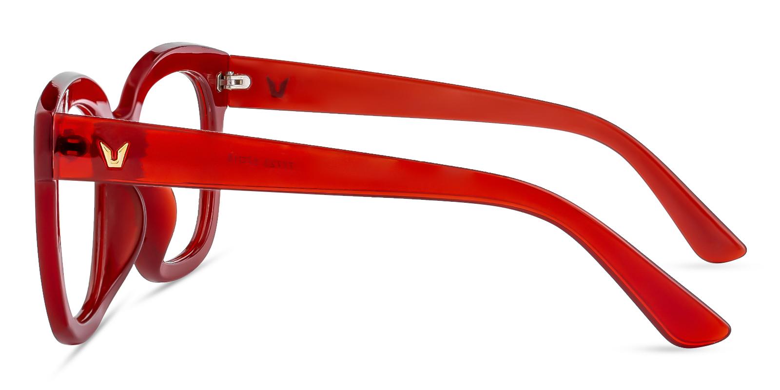 Gala Red Plastic Eyeglasses , Fashion , UniversalBridgeFit Frames from ABBE Glasses