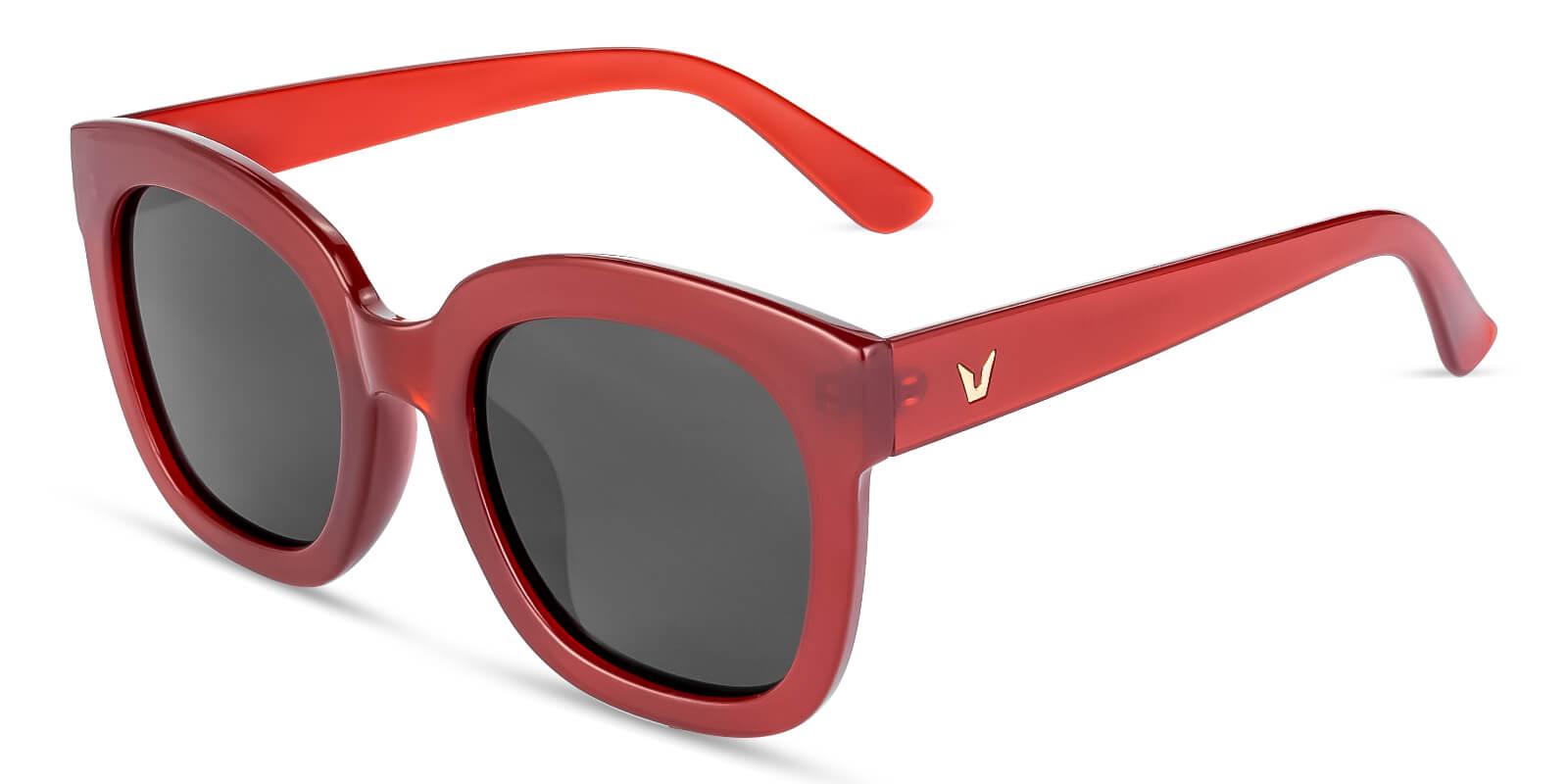 Kudos Red Plastic Fashion , Sunglasses Frames from ABBE Glasses