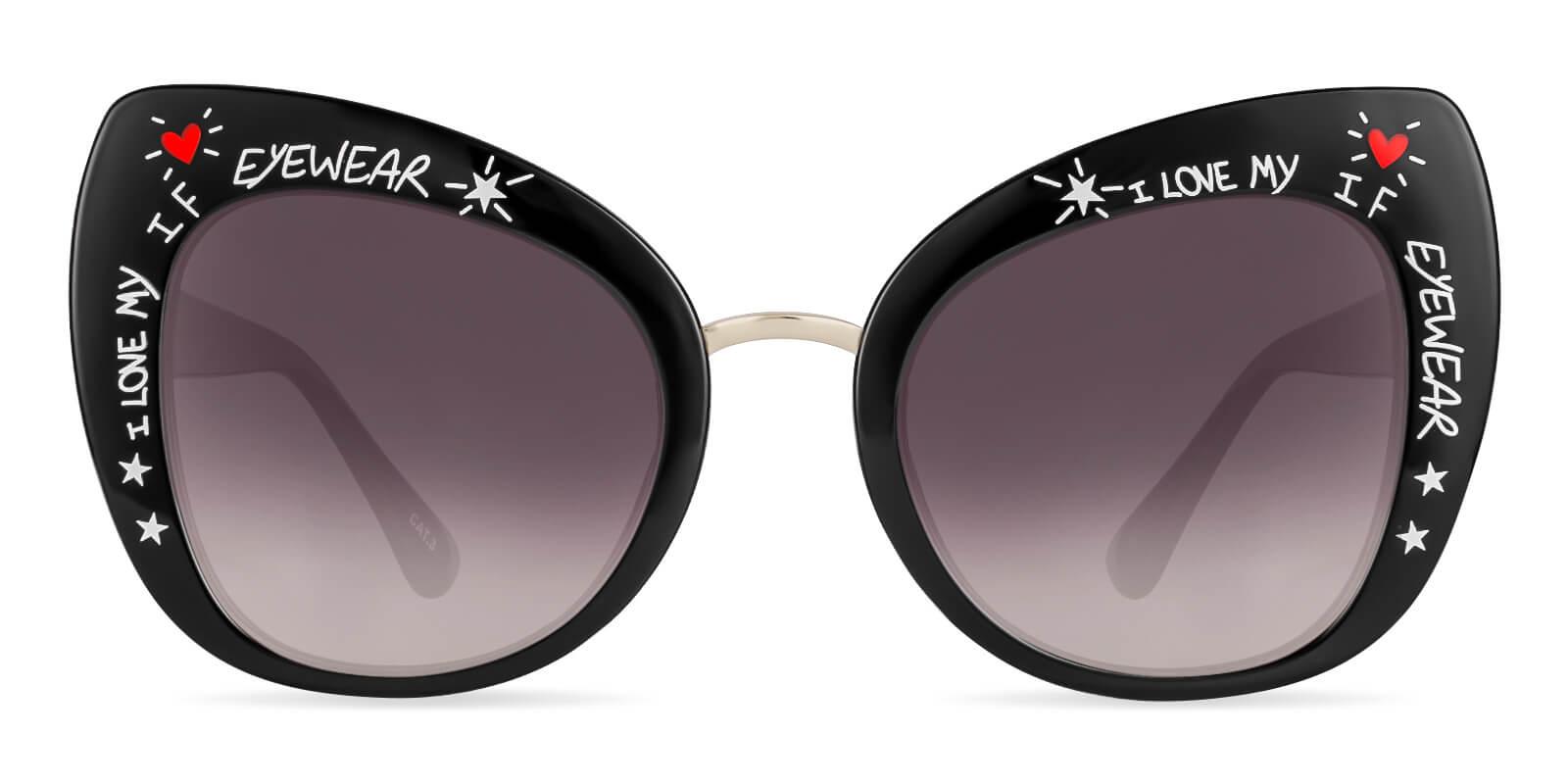 Borneo Black Plastic Fashion , Sunglasses Frames from ABBE Glasses
