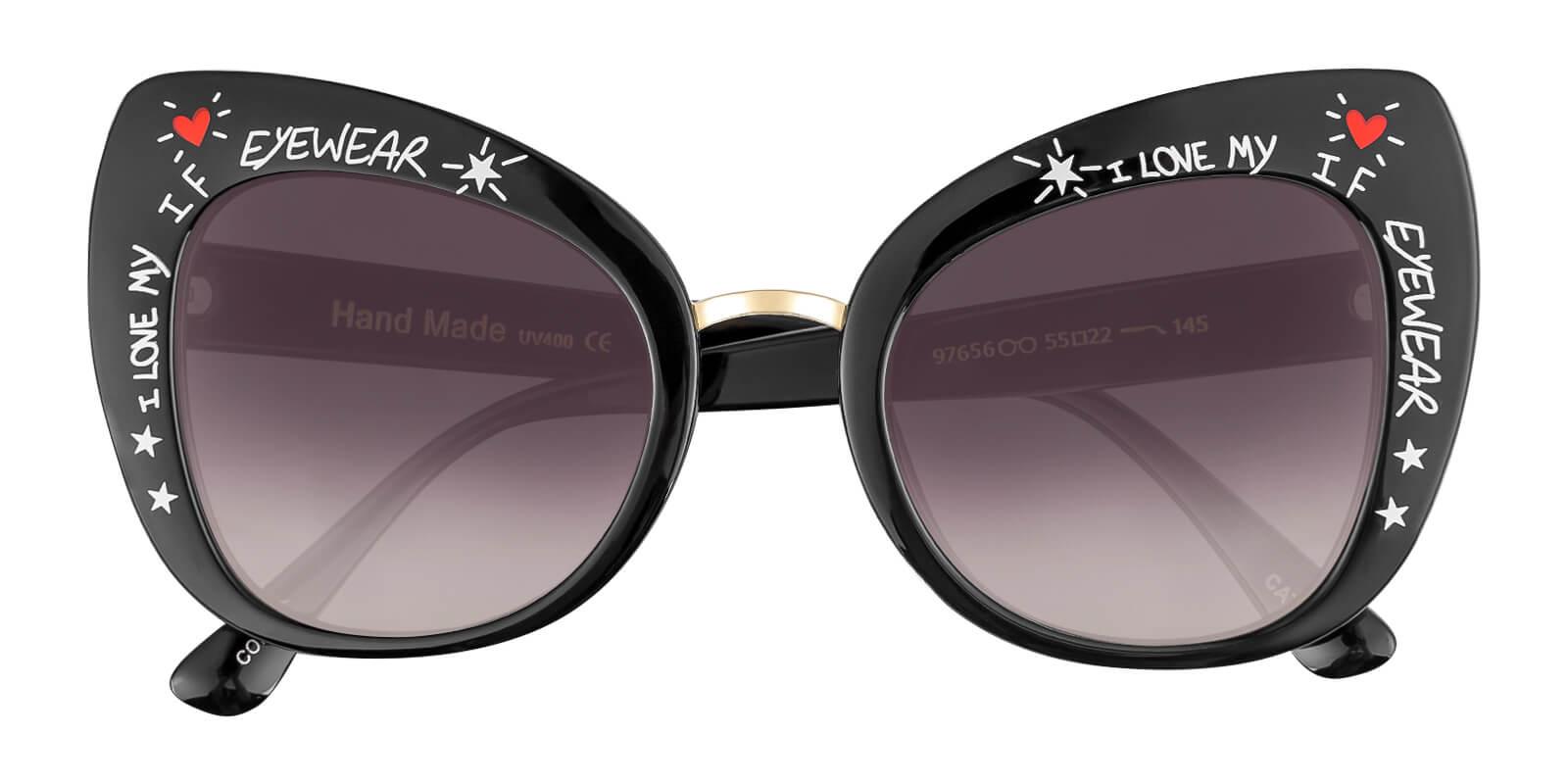 Borneo Black Plastic Fashion , Sunglasses Frames from ABBE Glasses